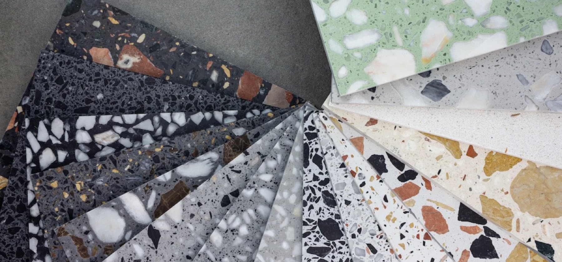 Terrazzo tile samples